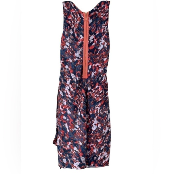 Rachel Rachel Roy V- Neck Sleeveless Lined Multicolored Multiprint Dress S - Picture 2 of 16